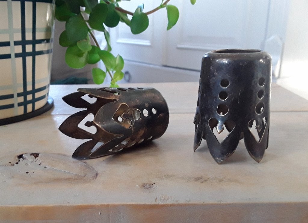 oude metalen sierhulzen, Ophalen of Verzenden