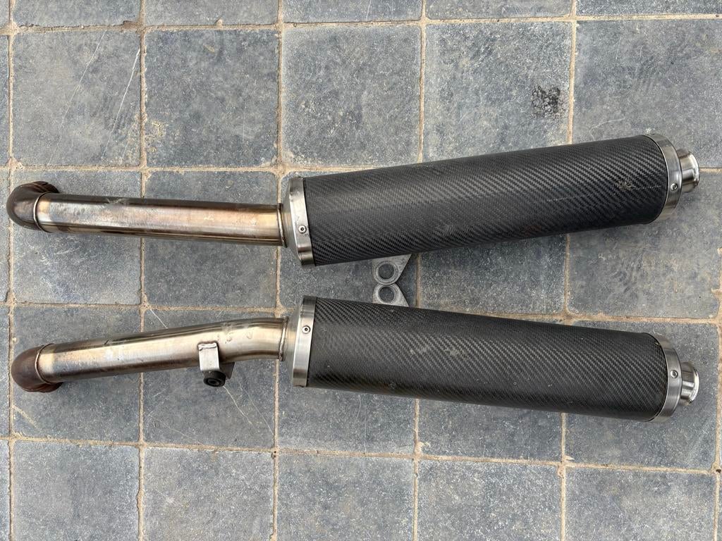 Carbon uitlaten Ducati ST4 - Gebruikt, Motoren, Ophalen of Verzenden, Gebruikt