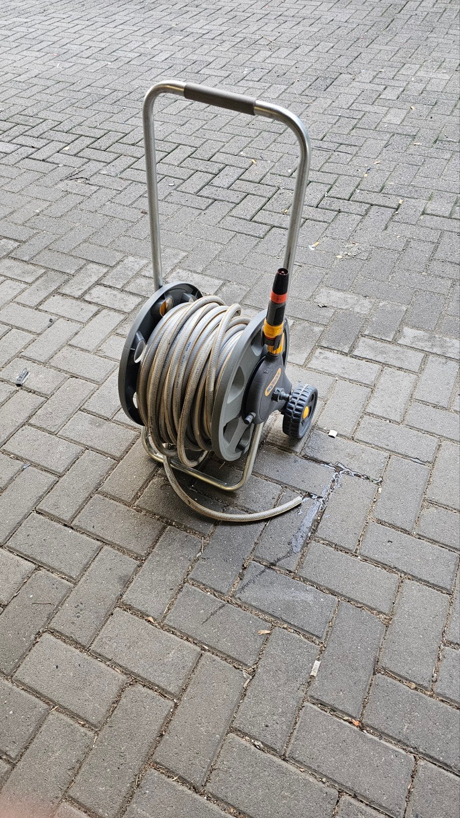 Te koop hozelock tuinhaspel 25 meter, Ophalen of Verzenden