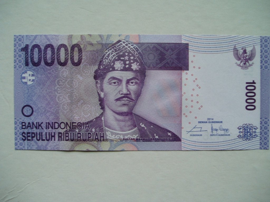 955. Indonesia, 10.000 rupiah 2014(2005) UNC Badaruddin II., Verzenden, Zuidoost-Azië, Los biljet