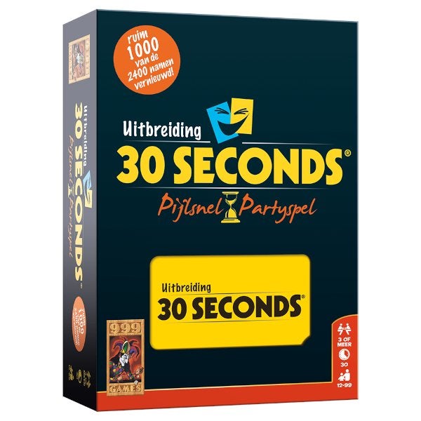 30 Seconds Uitbreiding 999 Games Partyspel Nieuw, Hobby en Vrije tijd, Gezelschapsspellen | Bordspellen, 999 Games, Nieuw, Ophalen of Verzenden