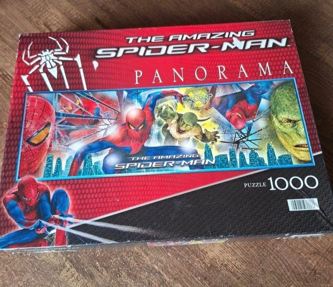 The Amazing Spider-Man Panorama Legpuzzel 1000 stukjes, Ophalen of Verzenden, 500 t/m 1500 stukjes, Zo goed als nieuw, Legpuzzel