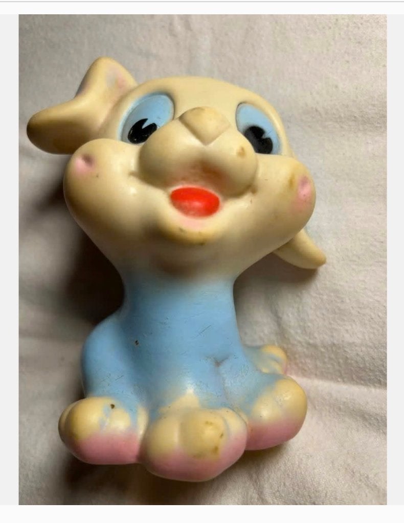 Vintage Jaren ‘50-‘60 Italiaans piepbeest Hondje, Antiek en Kunst, Antiek | Speelgoed, Ophalen of Verzenden