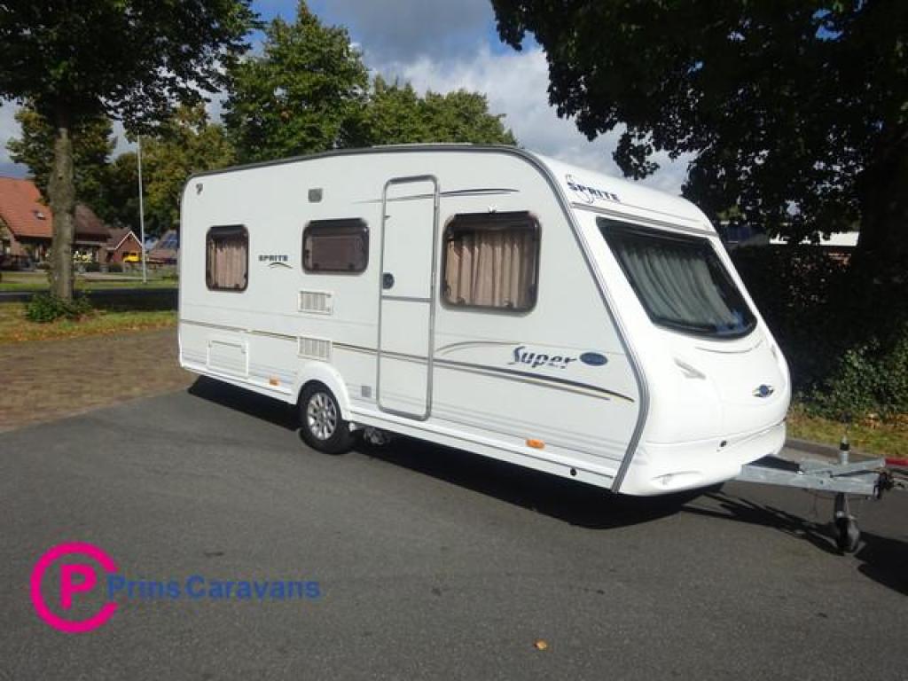 Sprite Super 490 Enkele Bedden+Mover, Caravans en Kamperen, Caravans, Rondzit, Bedrijf, Schokbreker, Tot en met 4