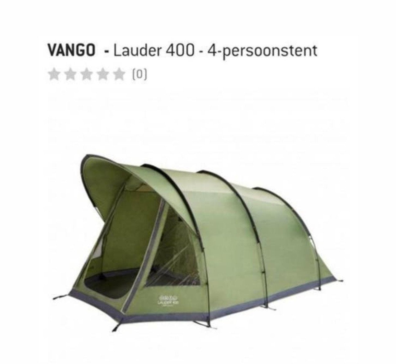 Tent 4 pers
Vango, alleen ophalen in Hellevoetsluis, Caravans en Kamperen, Tenten, Ophalen of Verzenden, Nieuw