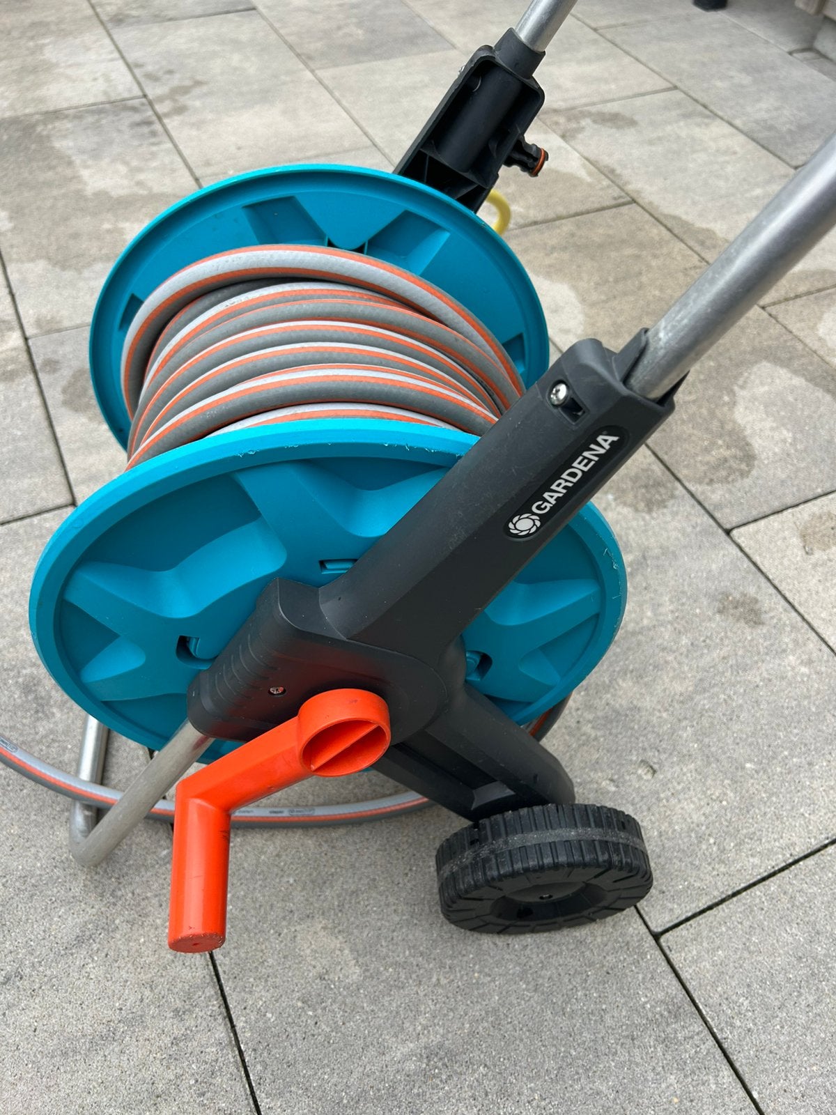 GARDENA Slangenwagen incl. 20 meter slang + 5 meter extra, Ophalen, Gebruikt, Tuinslanghaspel