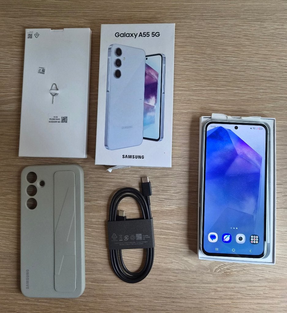 Samsung A55 5G, hoejse, Telecommunicatie, Mobiele telefoons | Samsung, Blauw, Ophalen of Verzenden, Zo goed als nieuw, 128 GB
