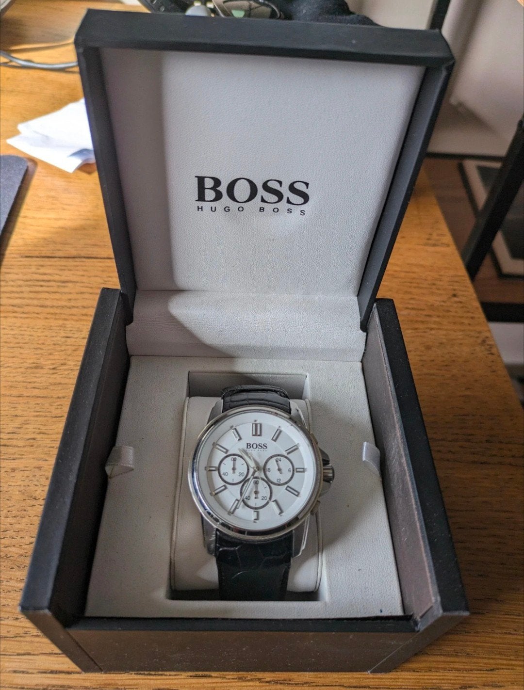 Hugo Boss horloge - Batterij moet vervangen worden, Overige merken, Staal, Polshorloge, Ophalen of Verzenden