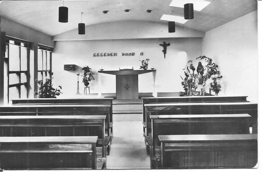 Ansichtkaart R.K. Tehuis Huize Buitenveldert Amsterdam Kapel, Ophalen of Verzenden, 1960 tot 1980, Ongelopen, Noord-Holland