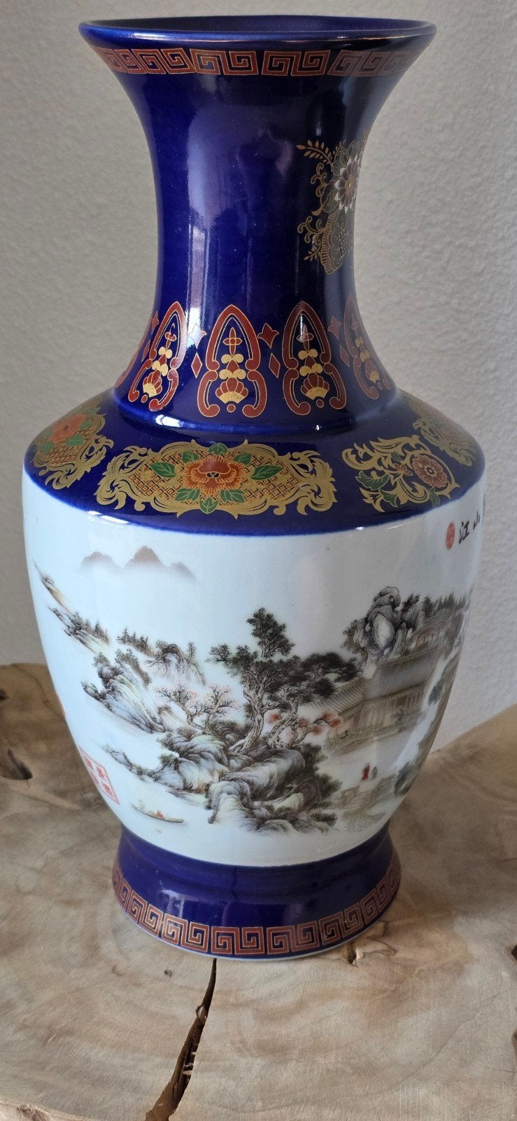 Set van 2 1 Chinese vaas en 1 bloempot met schotel, Antiek en Kunst, Ophalen of Verzenden