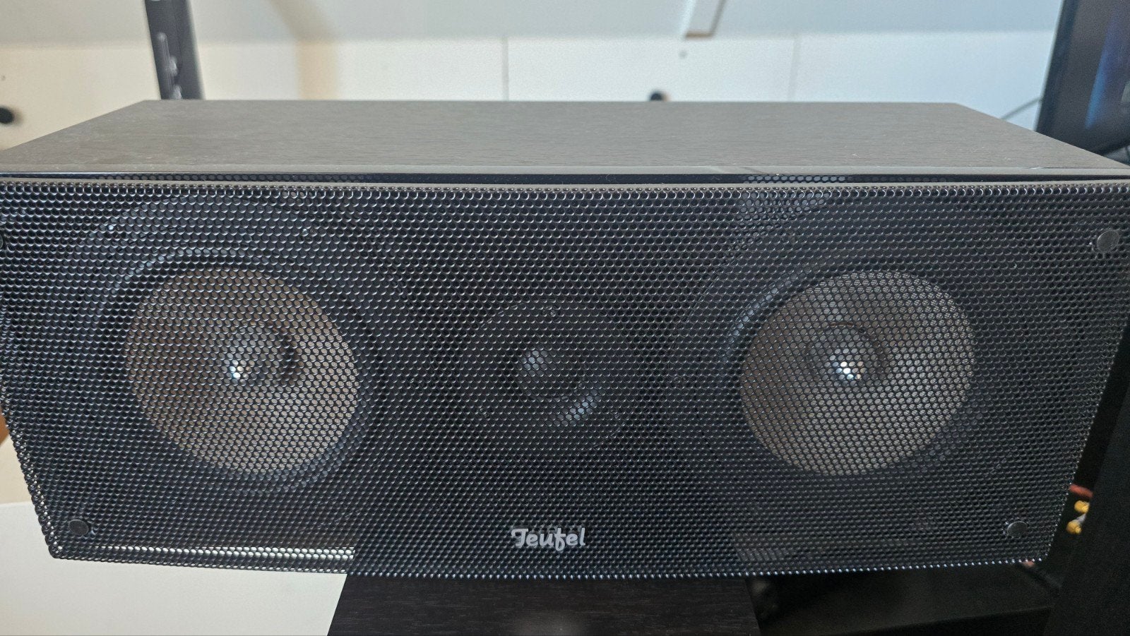 Teufel M320C Centerspeaker, Gebruikt, Ophalen of Verzenden, Geschikt voor surround/home cinema, Center speaker