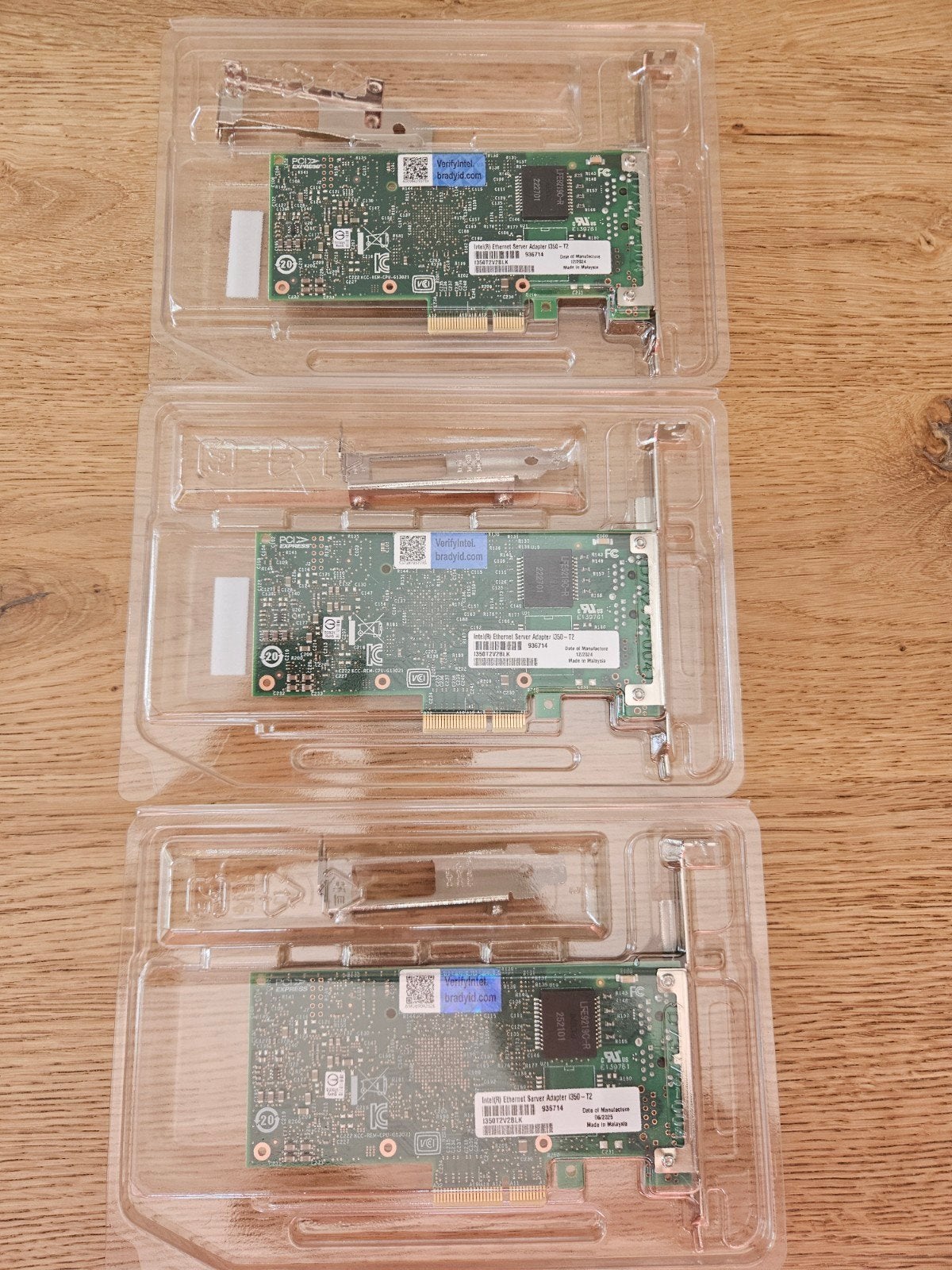 I350-T2 Ethernet server adapter 2 stuks, Ophalen of Verzenden, Nieuw