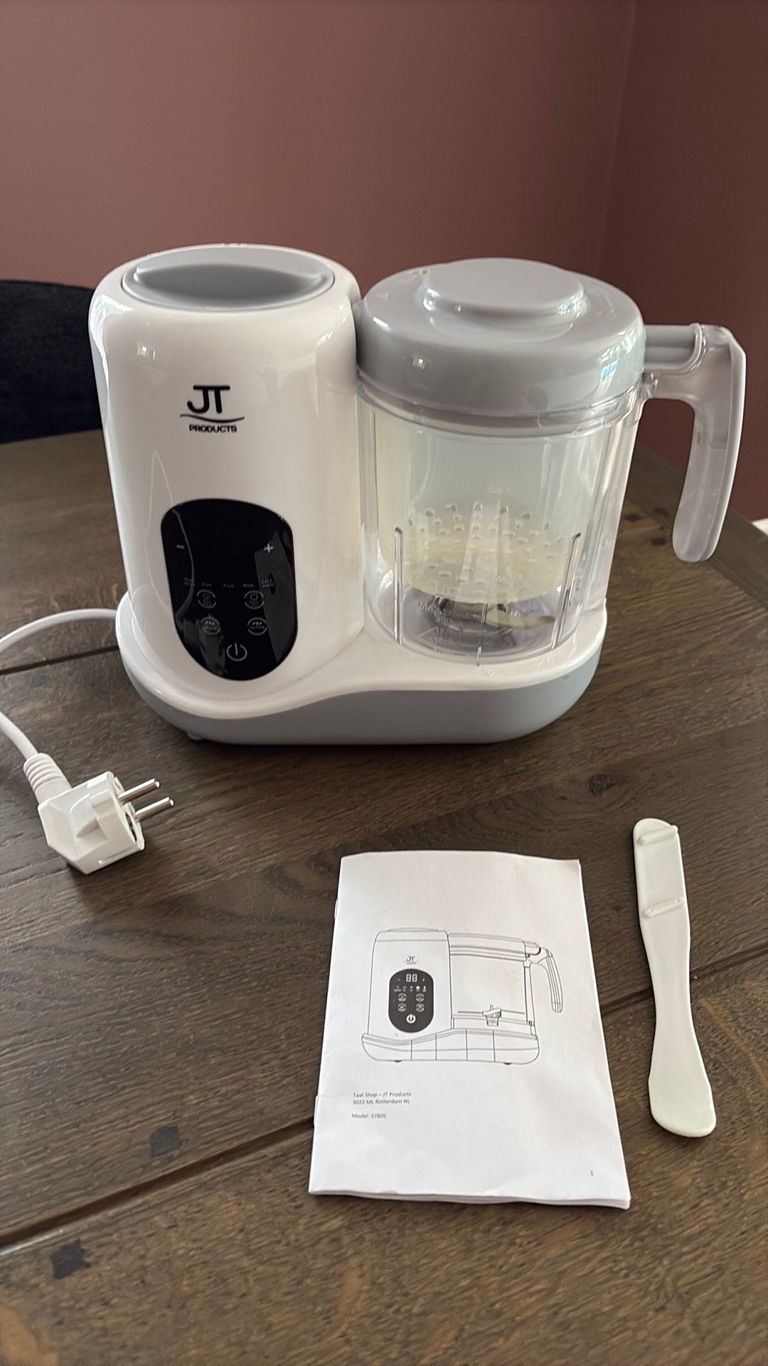 Baby blender en stomer babyvoeding foodproccesor JT products, Kinderen en Baby's, Babyvoeding en Toebehoren, Ophalen, Zo goed als nieuw