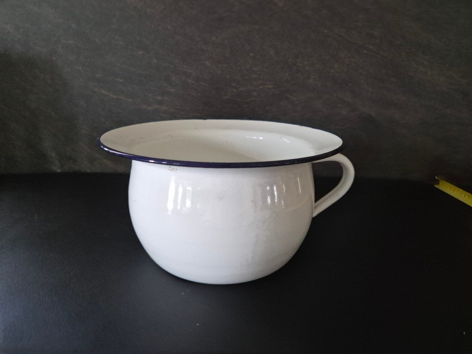 witte emaille po, Antiek en Kunst, Antiek | Emaille, Ophalen of Verzenden
