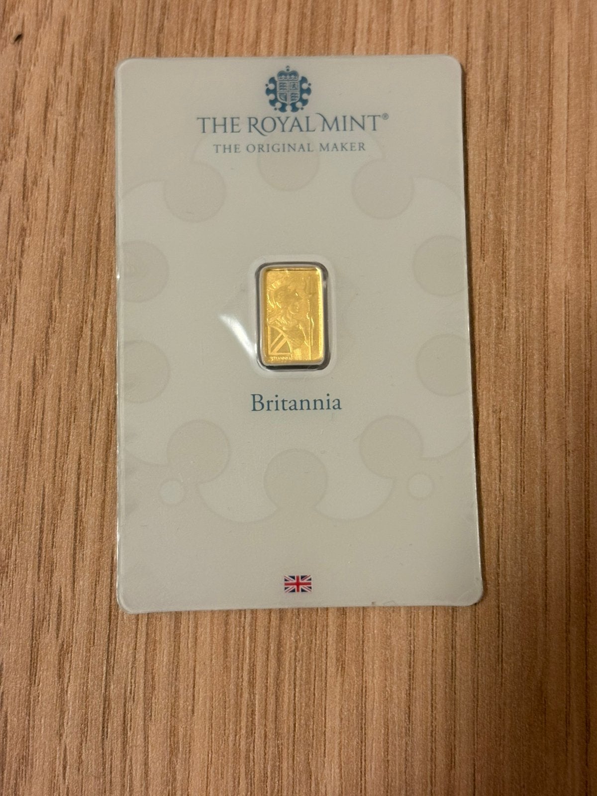 1 gram goud Royal Mint UK goudbaar in certificaat, Ophalen of Verzenden, Goud