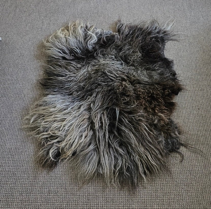 Schapenvachten van wolvilt, gemaakt van afgeschoren wol, 50 tot 100 cm, Beige, Nieuw, Landelijk