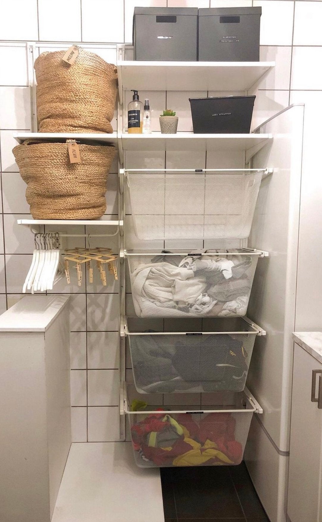 Ikea algot manden en planken kledingkast badkamerkast, Huis en Inrichting, Woonaccessoires | Wandplanken en Boekenplanken, Ophalen of Verzenden