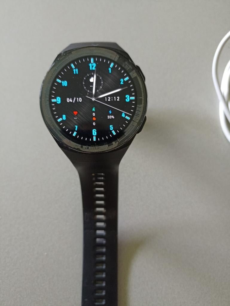 Huawei GT2 e smartwatch, Zwart, Ophalen of Verzenden, Zo goed als nieuw, Waterdicht