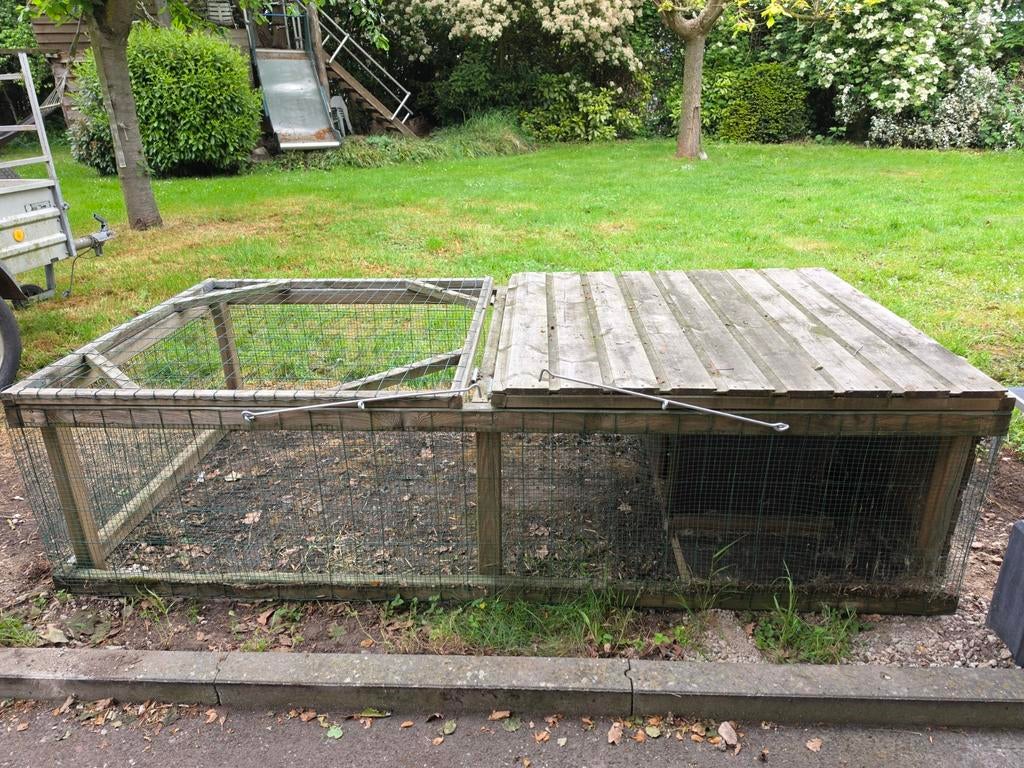 Dierenverblijf/ konijnenhok/ kippenhok/ caviahok groot, Dieren en Toebehoren, Knaagdieren en Konijnen | Hokken en Kooien, Ophalen
