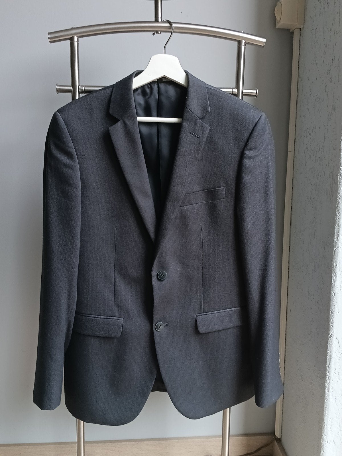 Stijlvol Grijs Colbert LIV Collection - Nieuw Maat 46, Kleding | Heren, LIV Collection, Nieuw, Ophalen of Verzenden, Grijs