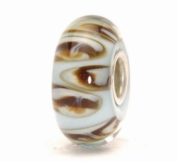 Trollbeads glaskraal ‘Aquarium pastel’, Glas of Kristal, Ophalen of Verzenden, Zo goed als nieuw, Trollbeads