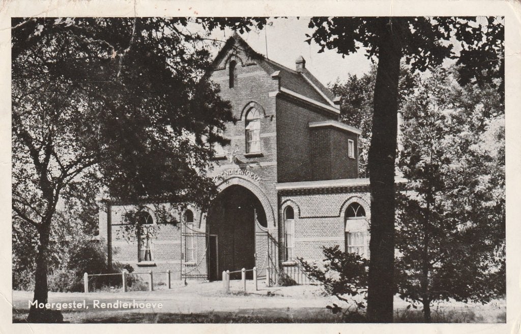 MOERGESTEL Rendierhoeve, Verzenden, 1940 tot 1960, Gelopen, Noord-Brabant