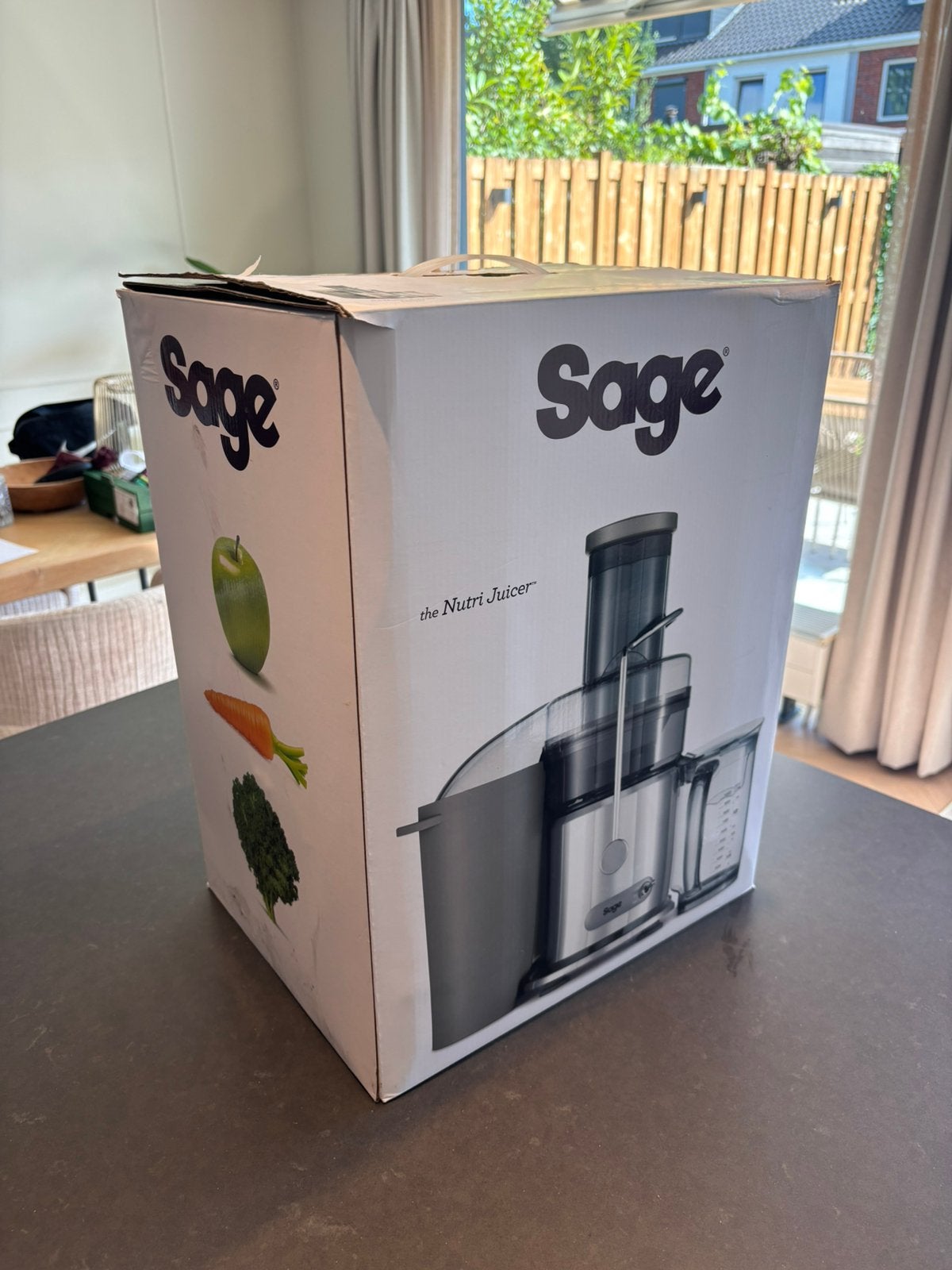 Sage the Nutri Juicer, Ophalen of Verzenden, Zo goed als nieuw, Elektrisch, Slowjuicer