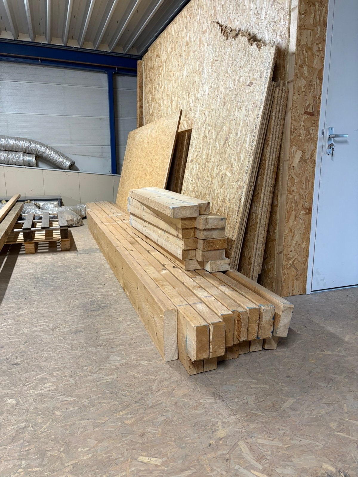 Vuren balk 27x7, Doe-het-zelf en Verbouw, Ophalen, Gebruikt, Balk, Vuren