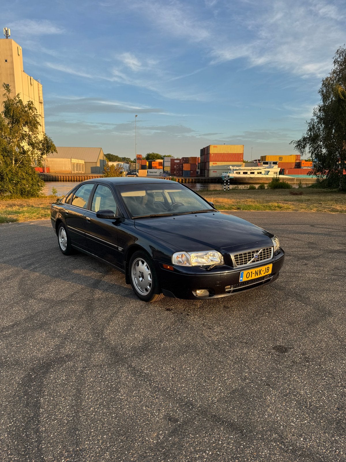 Volvo S80 2.4 140PK AUT 2003 Blauw, Auto's, 1800 kg, Blauw, 2435 cc, 1523 kg