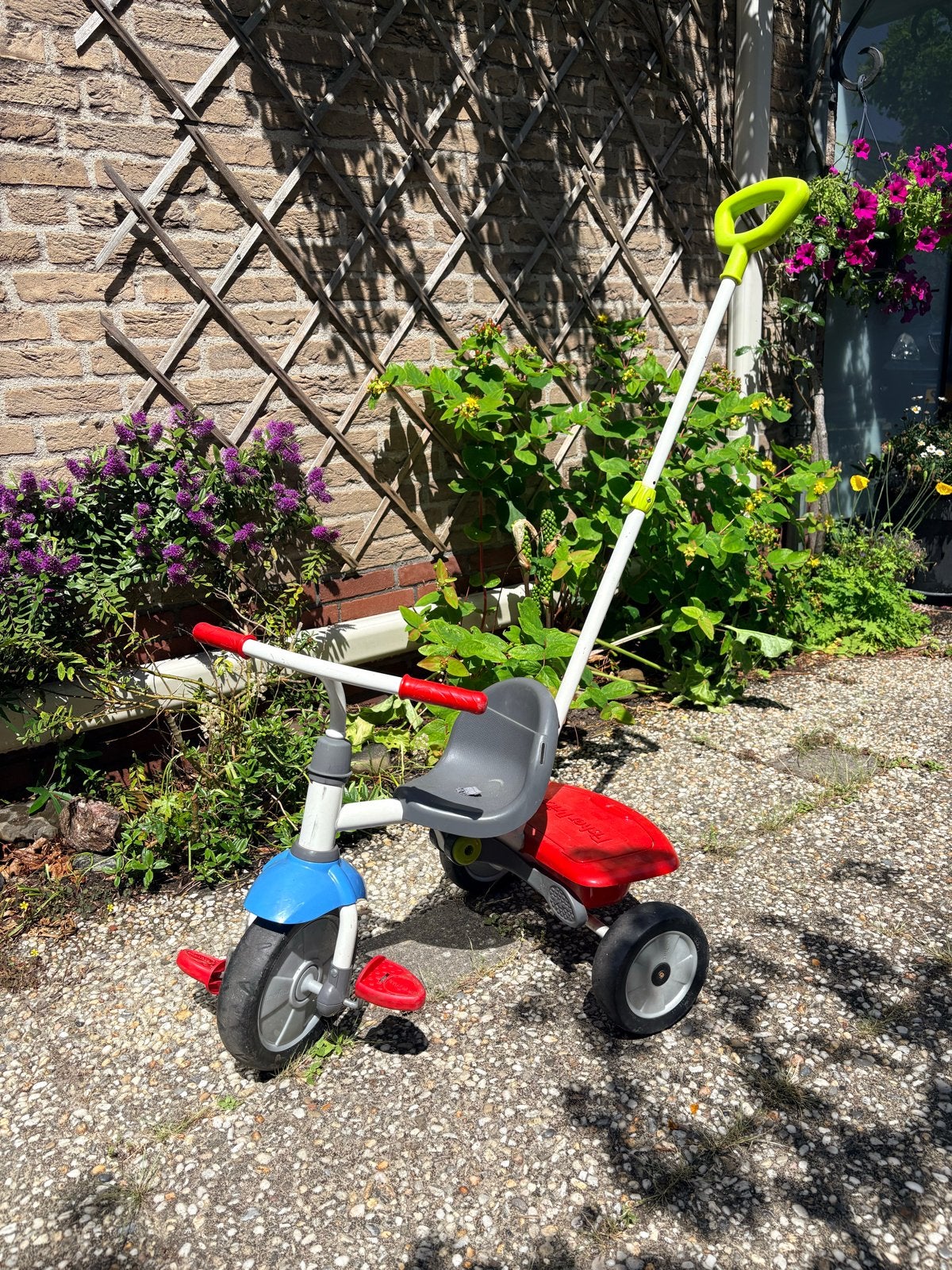 Fisher Price driewieler met duwstang, Ophalen, Gebruikt, Duwstang
