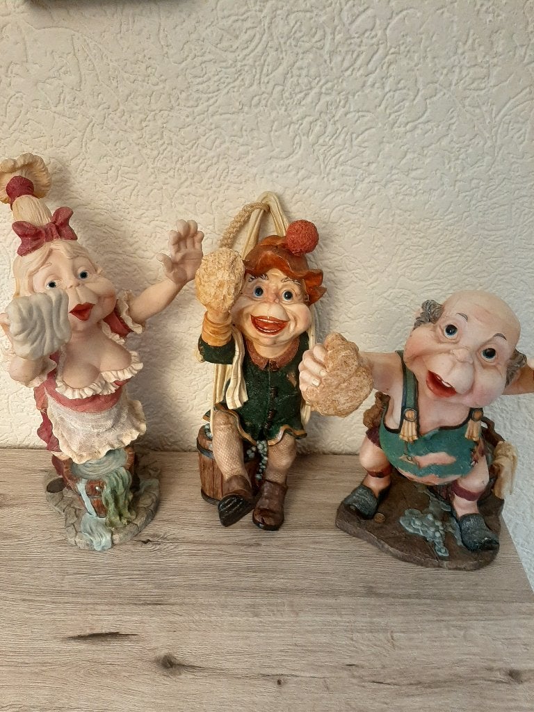 laven efteling set van drie ramenlappers, Ophalen of Verzenden, Zo goed als nieuw, Beeldje of Poppetje