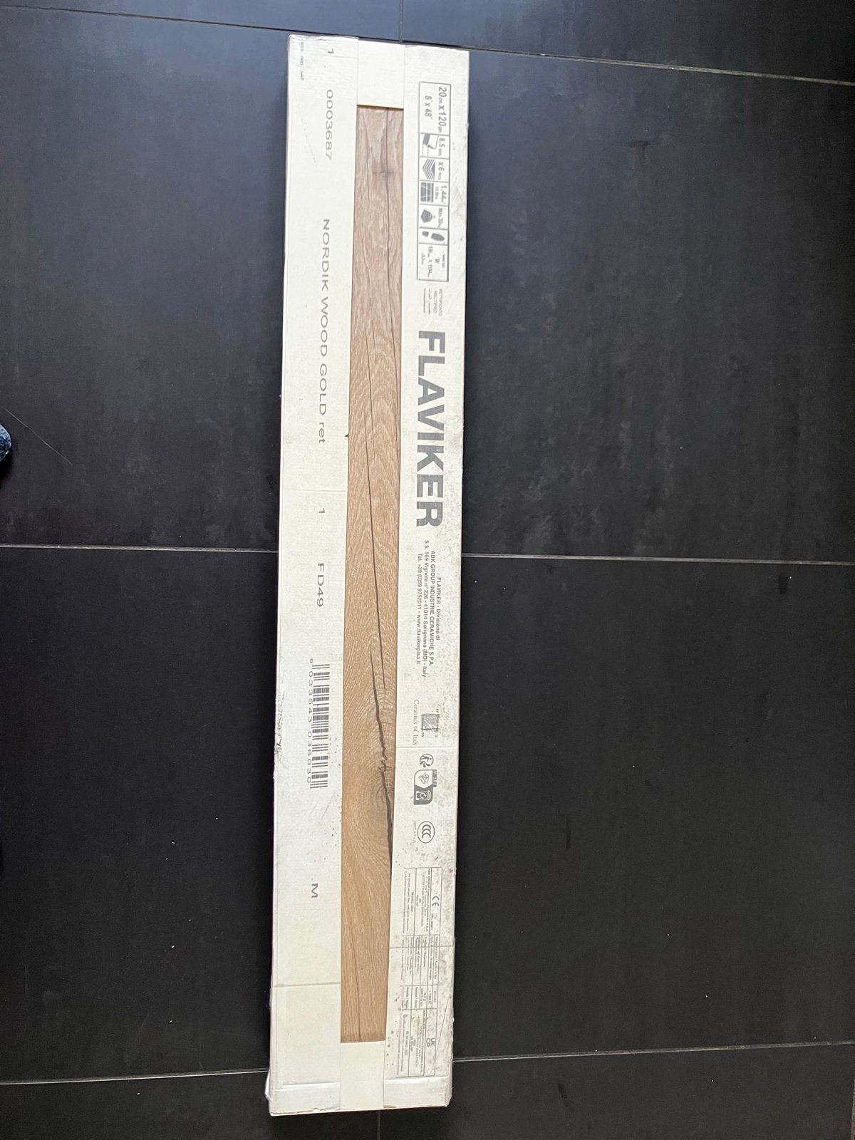 Flaviker Nordic Wood Gold tegels - Nieuw in doos, Ophalen, Nieuw, Met bad