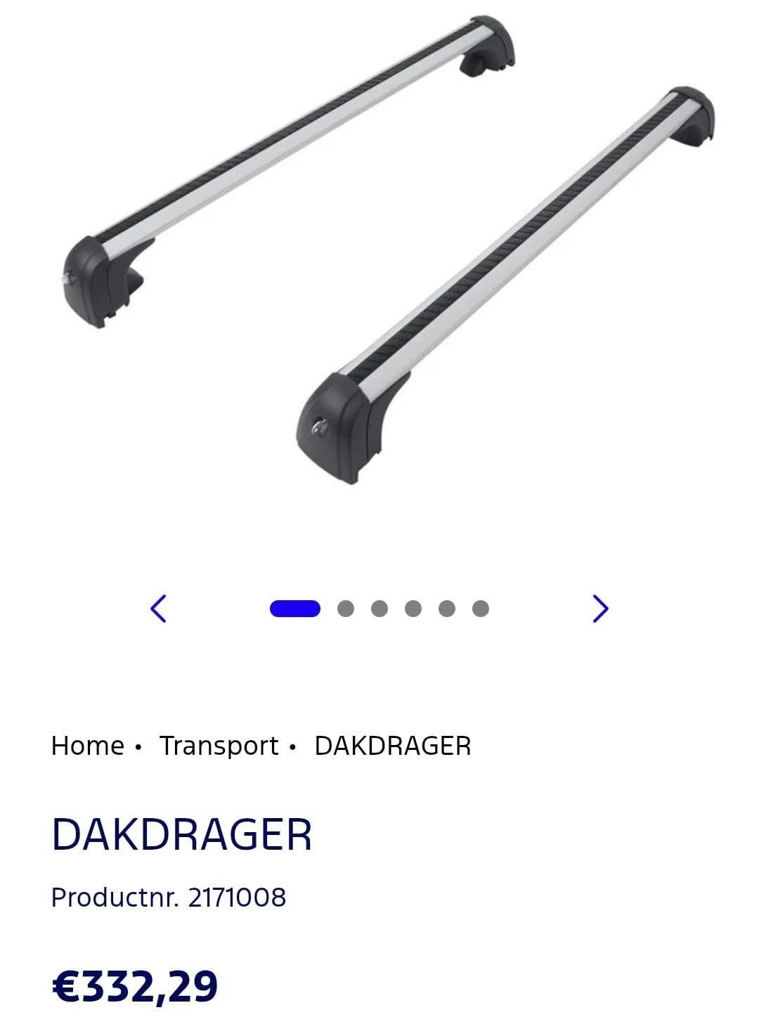 Originele Ford Focus Station dakdragers (MK4/MK5), Auto diversen, Dakdragers, Ophalen, Zo goed als nieuw