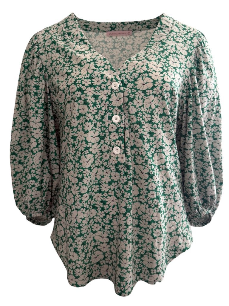 Studio Anneloes blouse M, Maat 38/40 (M), Ophalen of Verzenden, Zo goed als nieuw, Groen