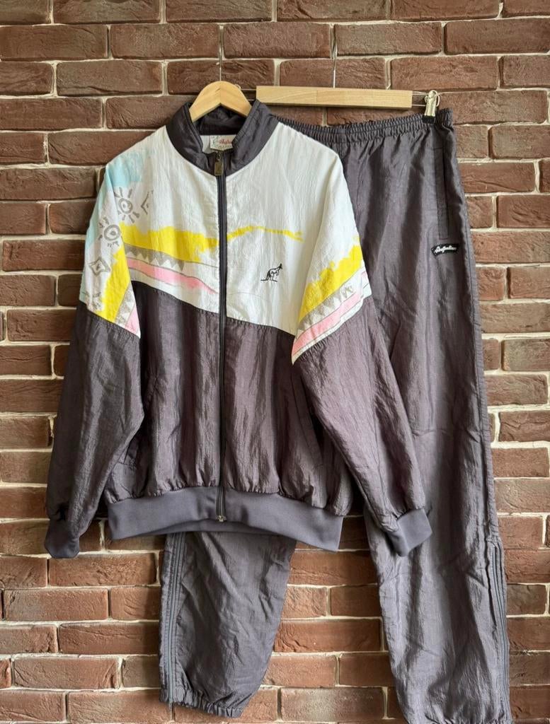 Vintage Australian 90s Tracksuit 54 Jacket Pants Gabber Wear, Kleding | Heren, Jassen | Zomer, Ophalen, Zo goed als nieuw, Maat 52/54 (L)