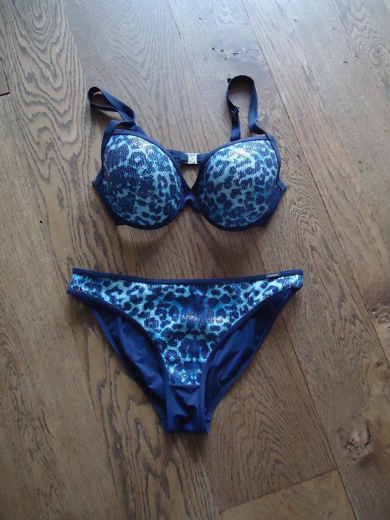 z.g.a.n. blauwe Sapph bikini, tot 80 E slip L, Blauw, Ophalen of Verzenden, Zo goed als nieuw, Sapph