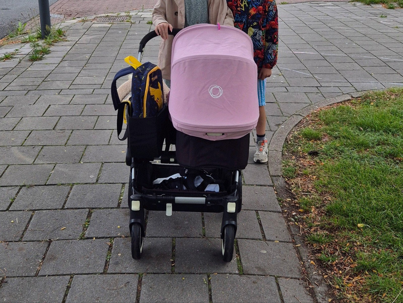 Bugaboo Donkey Duo kinderwagen roze/blauw,, Ophalen, Gebruikt, Bugaboo, Duowagen