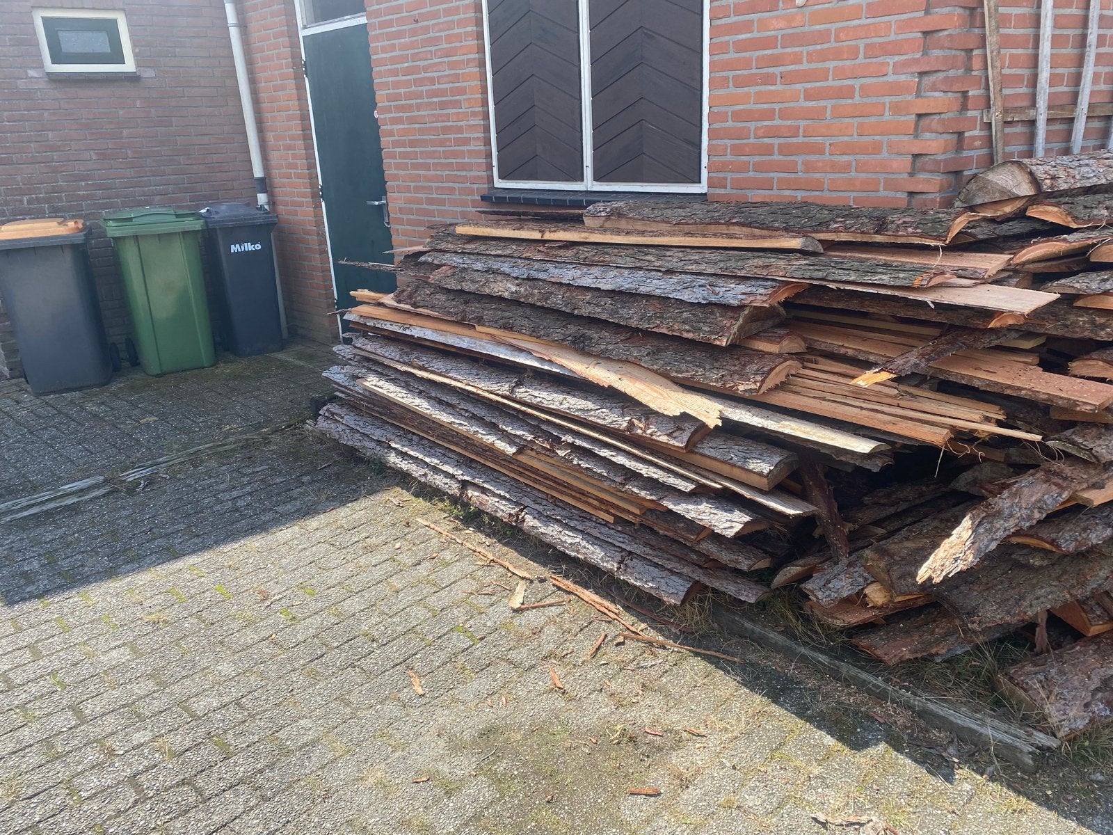 Douglas brandhout +/- 2,5 kuub, Minder dan 3 m³, Ophalen of Verzenden, Overige houtsoorten, Blokken