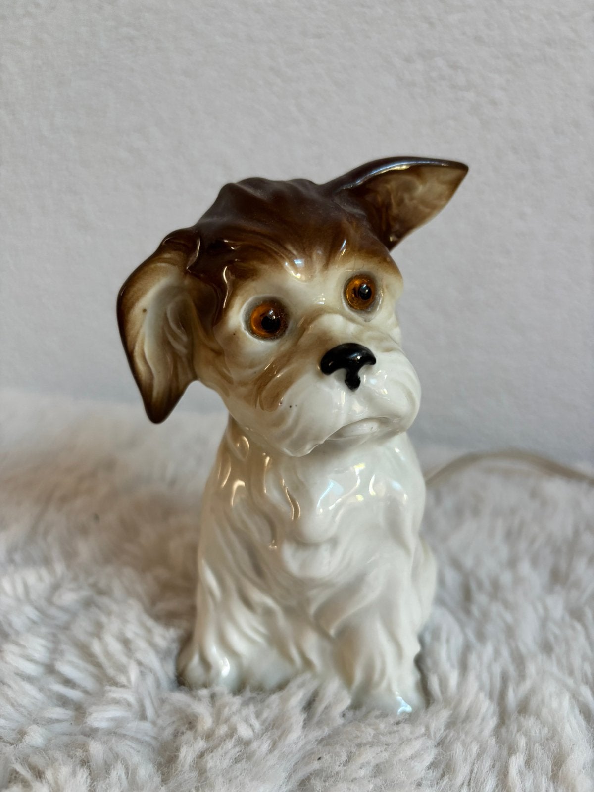 Jaren ‘50 lamp parfumlamp hond porselein, Ophalen of Verzenden