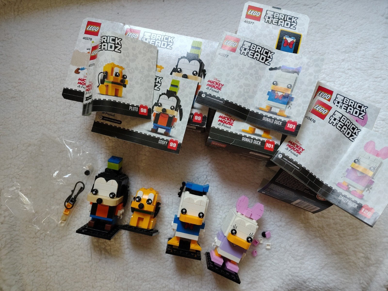 Lego brickheadz Goofy, Pluto, Donald en Katrien, Ophalen of Verzenden, Zo goed als nieuw