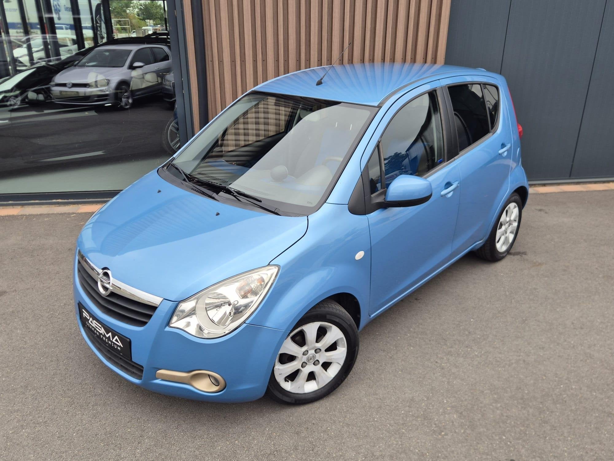 Opel Agila 1.0 Enjoy | Airco | Elektr. ramen | Stuurbedienin, Auto's, Stof, Gebruikt, 31 €/maand, Blauw