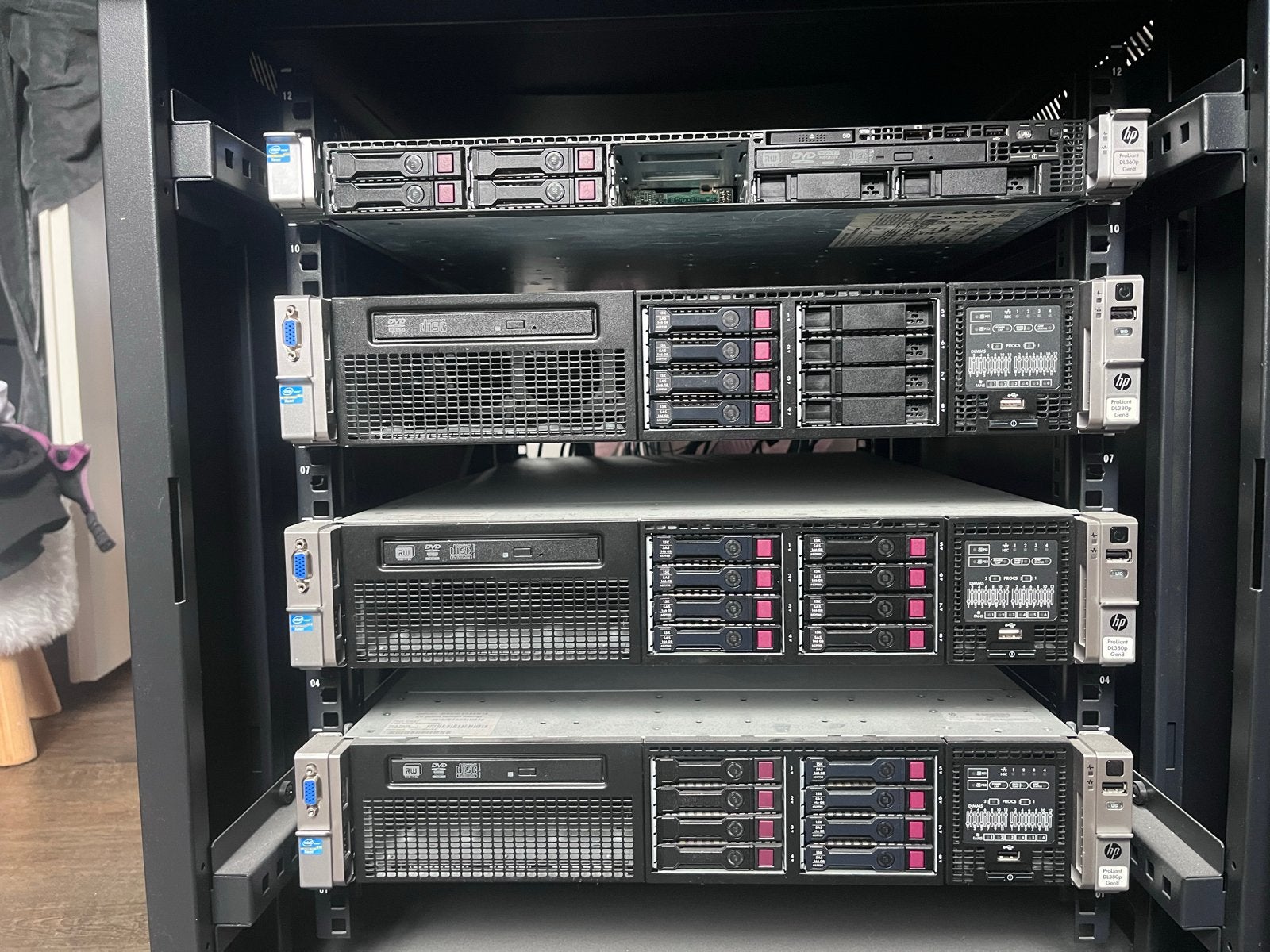 4x HP ProLiant Gen8 Servers - Xeon, SSD, veel RAM, Ophalen, Gebruikt, 64 GB, Hot swappable onderdelen