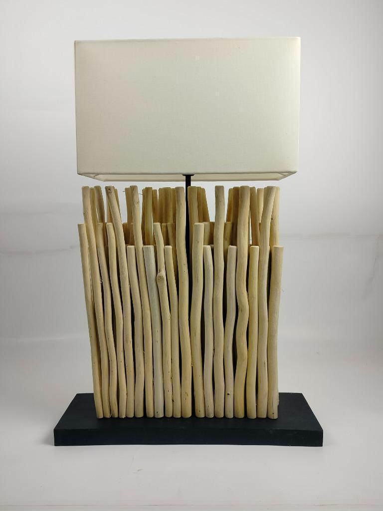 Lamp van drijfhout - Model 3, Huis en Inrichting, Lampen | Tafellampen, -info@westerndeco.nl, -westerndeco, 50 tot 75 cm, -storkstraat zoetermeer