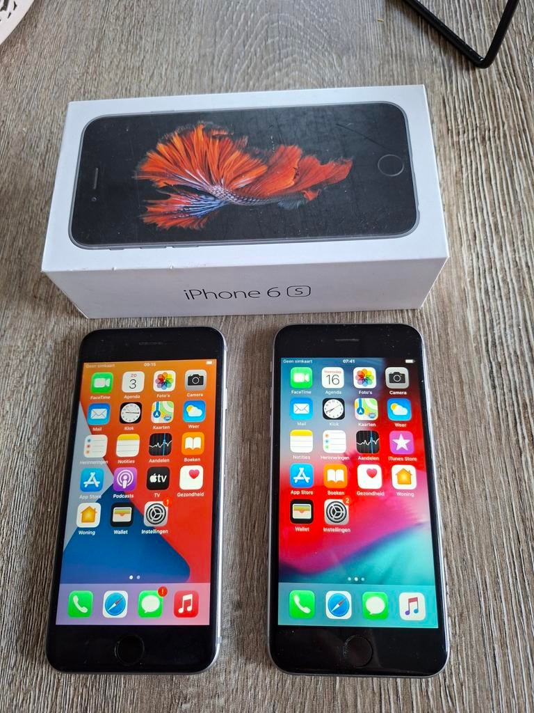 2 x iphone 6s 64gb in nette staat, Telecommunicatie, Mobiele telefoons | Apple iPhone, Ophalen, 64 GB, IPhone 6S