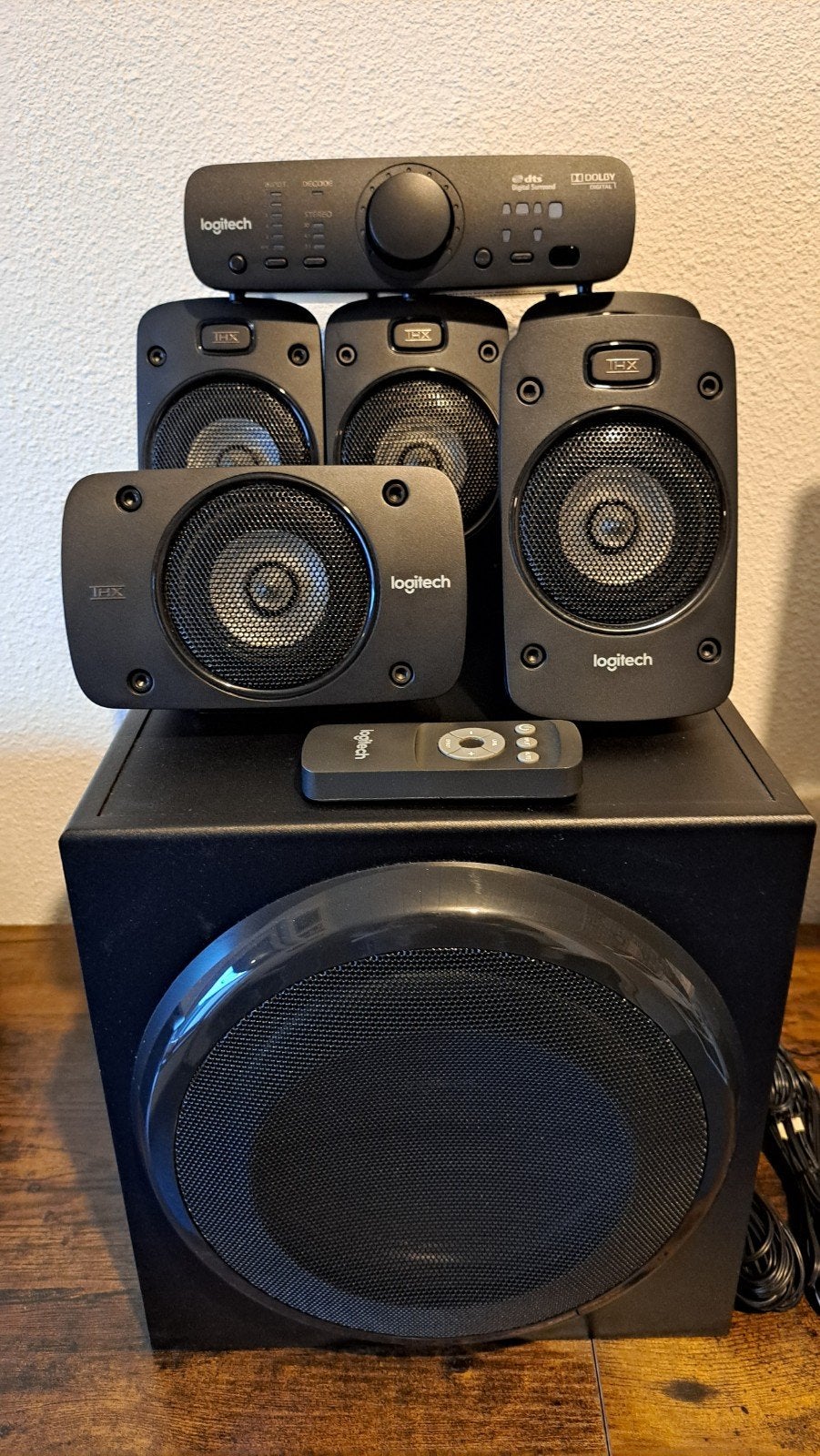 Logitech Z906 5.1 Surround Sound Systeem, Losse componenten, Zo goed als nieuw, Speakers, Ophalen