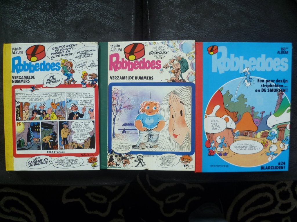 3 verzamel albums ROBBEDOES, Meerdere stripboeken, Ophalen, Gelezen