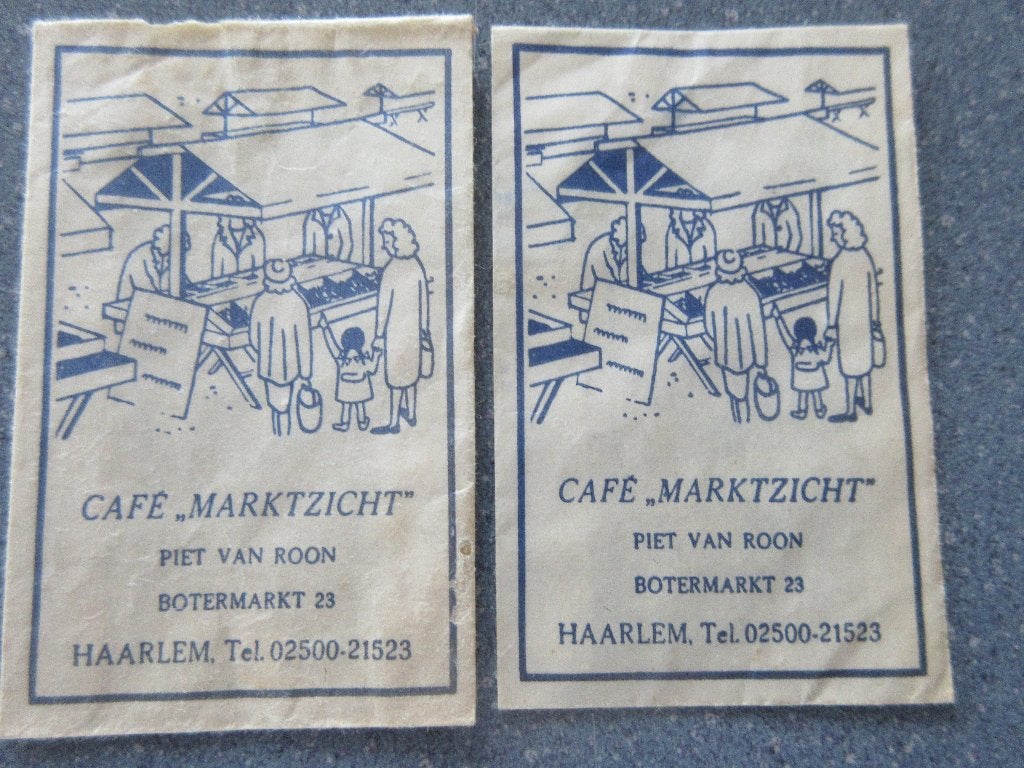 2 x Haarlem, café Marktzicht, Verzenden, Nederland