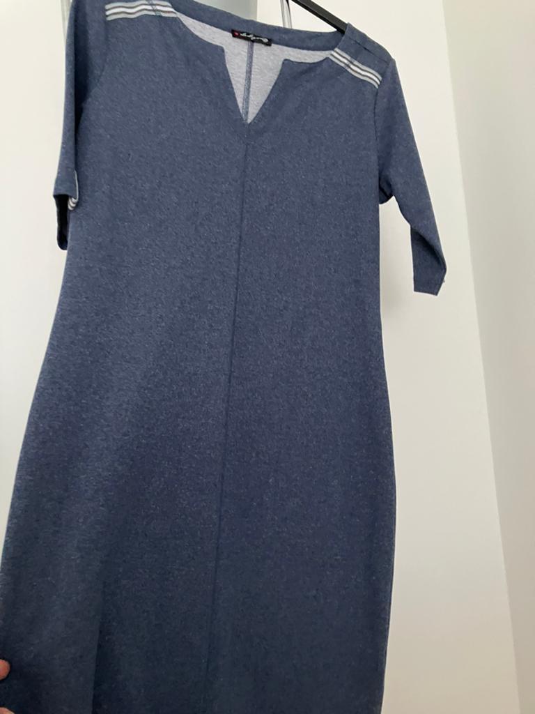 La Ligna jurk s/m, Blauw, Ophalen of Verzenden, Zo goed als nieuw, Knielengte