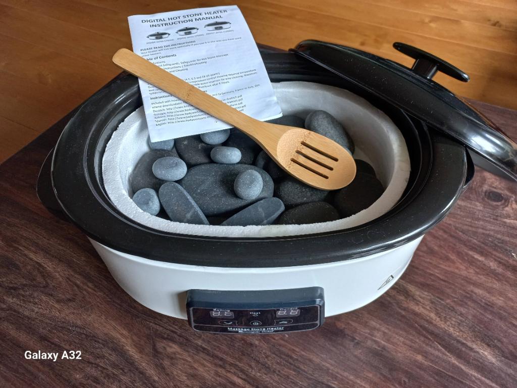 Hot Stone Massage Heater, Sport en Fitness, Massageproducten, Ophalen, Gebruikt, Hotstone