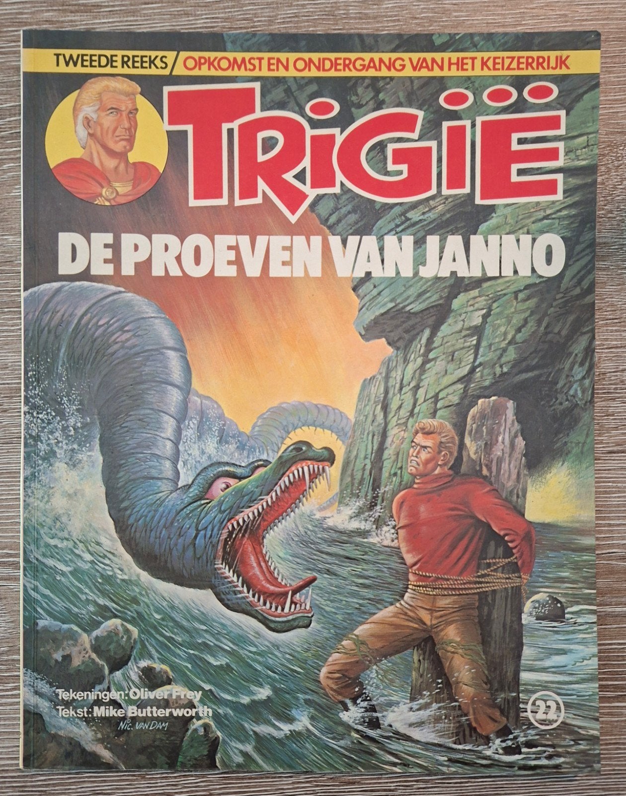 Trigië nr 22  tweede reeks, Eén stripboek, Ophalen of Verzenden, Gelezen